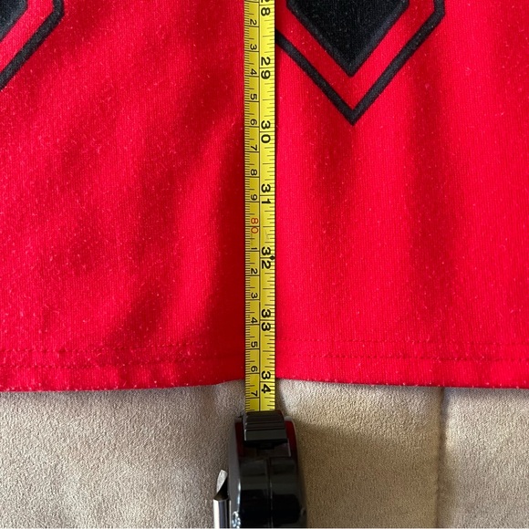 ARYEH Black & Red Pattern 3/4 Sleeve Dress Size Large - Picture 3 of 15